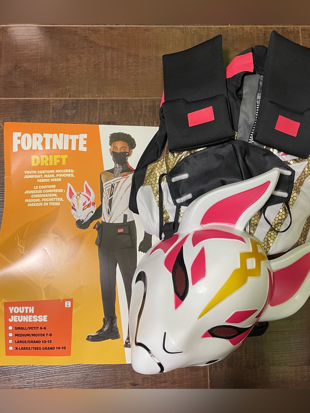Fortnite Drift Variant Costume Youth Large 10-12